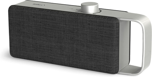 faller Oskar TV Lautsprecher/Soundbar mit Clear Voice (tragbar, kabellos, einfache Bedienung, Aluminiumgehäuse)