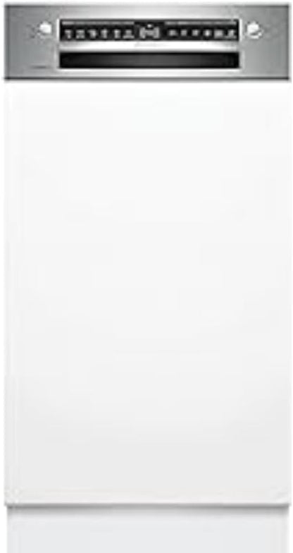 Bosch SPV2IKX10E Serie 2 Smarter Geschirrspüler vollintegriert, 45 cm breit, Besteckkorb, Extra Trocknen auf Knopfdruck, InfoLight roter Lichtpunkt am Boden, AquaStop Schutz gegen Wasserschäden, Weiß