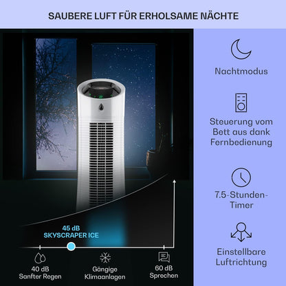 Klarstein 4-in-1: Smart Luftkühler, Ventilator, Luftbefeuchter & Ionisation I 6 L Wassertank, Oszillation, 30 W, 210 m³/h, Timer I Klimagerät ohne Abluftschlauch, Mobiles Klimagerät, Schwarz-Rosegold