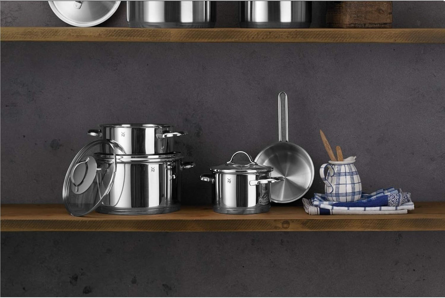 WMF Kult X Doppel- Induktionskochfeld 2 Platten, Kochplatte bis 28 cm, 2 Kochzonen, 8 Stufen, Topferkennung,Touch-Display, Glaskeramik, Timer-Funktion, 3500 W