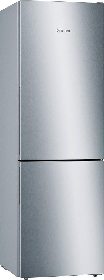 Bosch KGN36NWEA Serie 2 Kühl-Gefrier-Kombination, 186 x 60 cm, 215 L Kühlen & 87 L Gefrieren, NoFrost nie wieder abtauen, LED-Beleuchtung gleichmäßige Ausleuchtung