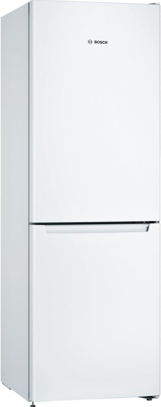 Bosch KGN36NWEA Serie 2 Kühl-Gefrier-Kombination, 186 x 60 cm, 215 L Kühlen & 87 L Gefrieren, NoFrost nie wieder abtauen, LED-Beleuchtung gleichmäßige Ausleuchtung