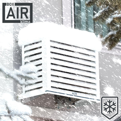 Box Air Klima Abdeckung - Schallschutzhaube Wärmepumpe Schutzgitter - Verkleidung Klimaanlage Außengerät - Für Klimaanlagen und Wärmepumpen - Robuste Schutzabdeckung