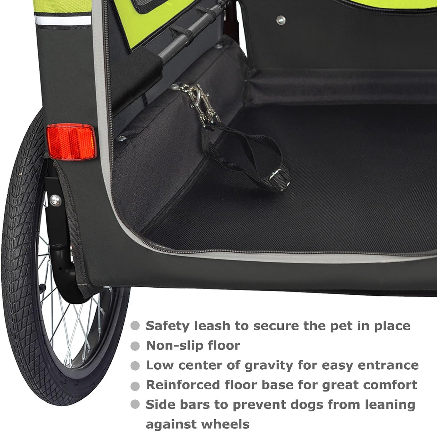 Doggyhut S-Line XL Hundeanhänger & Hundebuggy mit Federung 2 in 1 Hunde Fahrradanhänger Jogger gefedert bis 45 kg