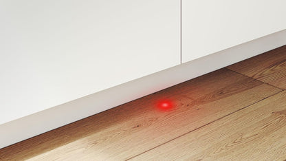 Bosch SPV2IKX10E Serie 2 Smarter Geschirrspüler vollintegriert, 45 cm breit, Besteckkorb, Extra Trocknen auf Knopfdruck, InfoLight roter Lichtpunkt am Boden, AquaStop Schutz gegen Wasserschäden, Weiß
