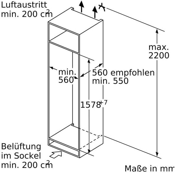 Bosch KGN36NWEA Serie 2 Kühl-Gefrier-Kombination, 186 x 60 cm, 215 L Kühlen & 87 L Gefrieren, NoFrost nie wieder abtauen, LED-Beleuchtung gleichmäßige Ausleuchtung