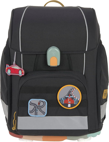 LÄSSIG 7-teiliges Schulranzen Set Kinder/School Set Boxy Unique Schwarz