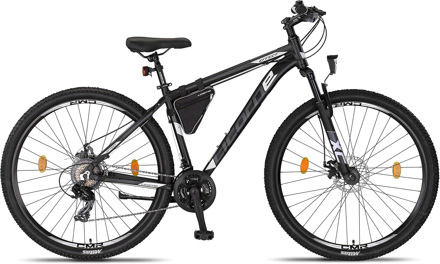 Licorne Bike Effect Premium Mountainbike Aluminium Discbremse Jungen Mädchen 21 Gang