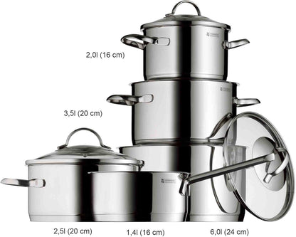 WMF Kult X Doppel- Induktionskochfeld 2 Platten, Kochplatte bis 28 cm, 2 Kochzonen, 8 Stufen, Topferkennung,Touch-Display, Glaskeramik, Timer-Funktion, 3500 W