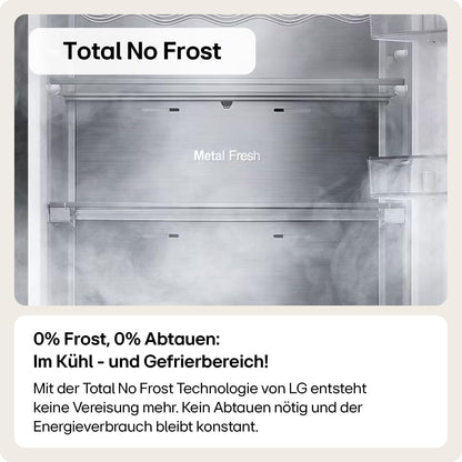 LG GSGV81PYLL Side by Side Kühlschrank, Klasse E, 635 L, Instaview, Kühlschrank mit Gefrierfach, Eis-, Crushed Ice- Wasserspender, Total NoFrost, Smart Inverter Kompressor, Wi-Fi