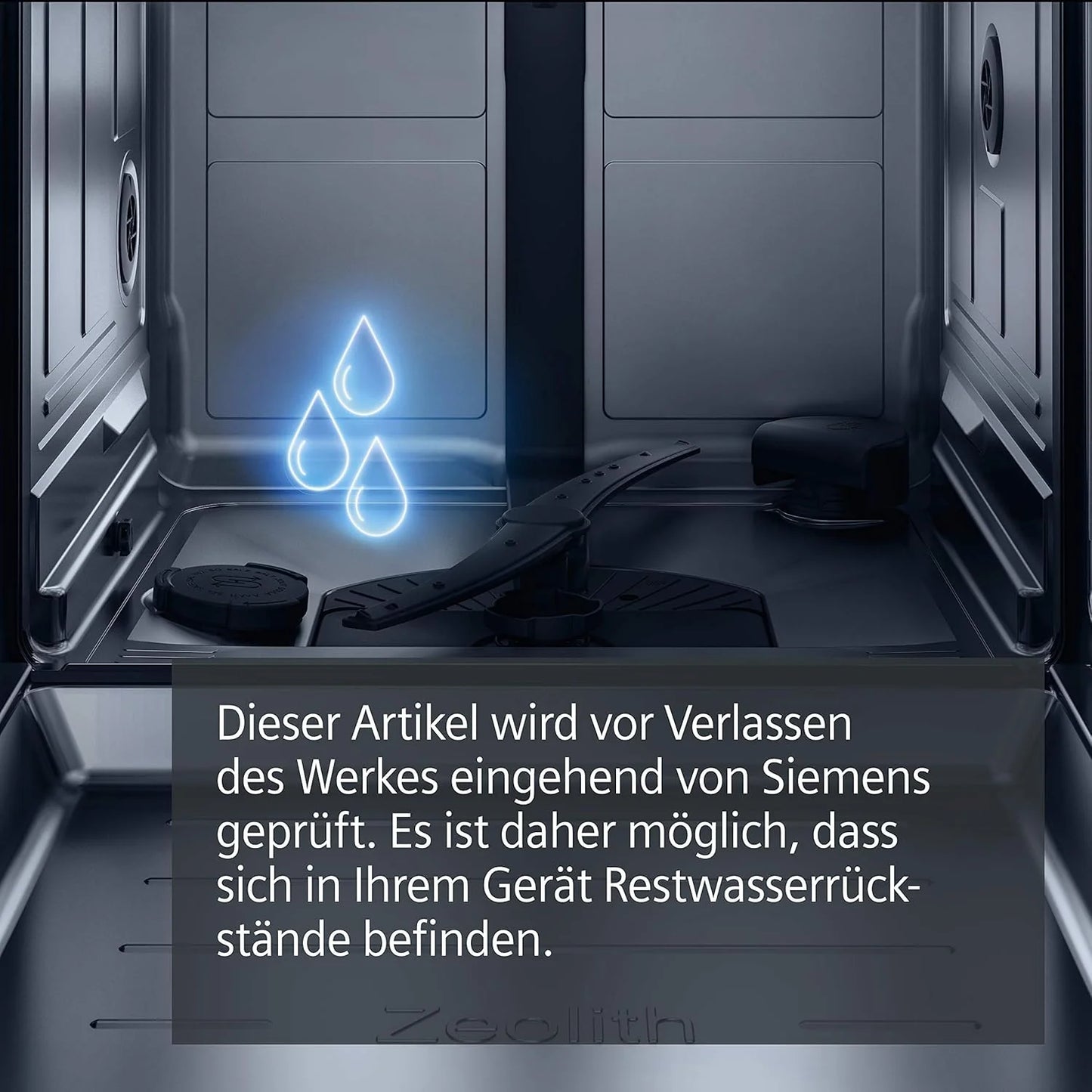 Siemens SR65YX08ME, iQ500 Smarter Geschirrspüler Vollintegriert, 45 cm breit, Besteckschublade, Zeolith, extra leise, aquaStop, automatische Türöffnung nach Programmende, varioSpeed, Innenbeleuchtung