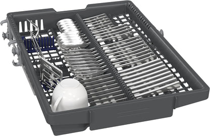 Siemens SR65YX08ME, iQ500 Smarter Geschirrspüler Vollintegriert, 45 cm breit, Besteckschublade, Zeolith, extra leise, aquaStop, automatische Türöffnung nach Programmende, varioSpeed, Innenbeleuchtung