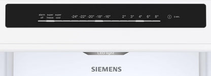 SIEMENS KG39EAICA iQ500 Kühl-Gefrier-Kombination, 201 x 60 cm, 249 L Kühlen + 94 L Gefrieren, LowFrost seltener abtauen, LED-Beleuchtung gleichmige Ausleuchtung, BigBox Platz für groes Gefriergut