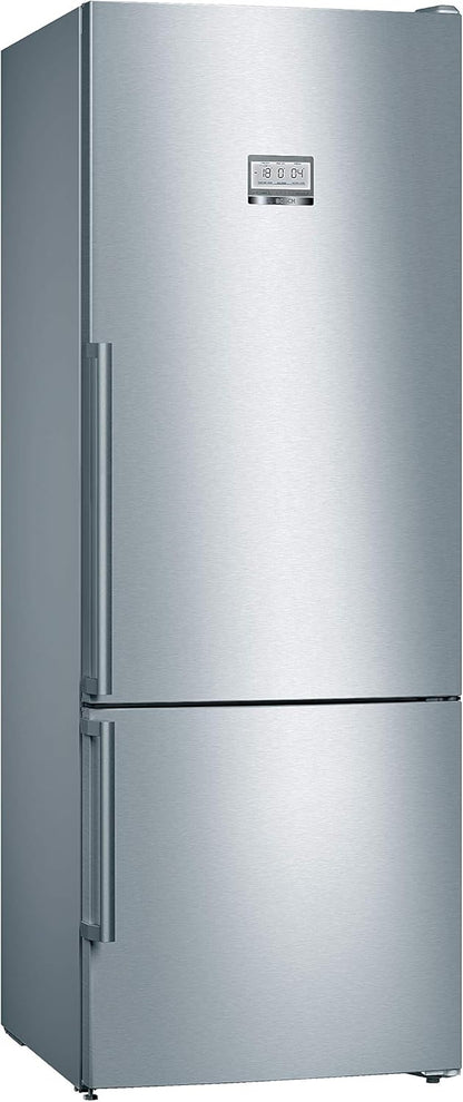 Bosch KGN36NWEA Serie 2 Kühl-Gefrier-Kombination, 186 x 60 cm, 215 L Kühlen & 87 L Gefrieren, NoFrost nie wieder abtauen, LED-Beleuchtung gleichmäßige Ausleuchtung