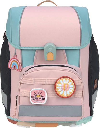LÄSSIG 7-teiliges Schulranzen Set Kinder/School Set Boxy Unique Schwarz