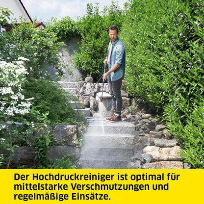 Kärcher Hochdruckreiniger K 5 Power Control, Druck: max. 145 bar, Fördermenge: 500 l/h, Flächenleistung: 40 m²/h, Wasserfilter, Gewicht: 13 kg, Hochdruckschlauch und -pistole, Dreckfräser, Strahlrohr
