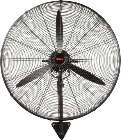 VEVOR Nebelventilator, 74,9 cm, wasserdichter Industrieventilator, 3 Geschwindigkeiten, 9500 CFM, gewerblicher oder privater Ventilator zur Kühlung von Lagerhäusern, Gewächshäusern, Werkstätten